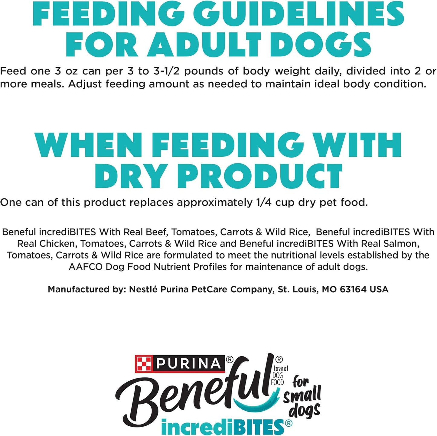 Purina Beneful IncrediBites Small Breed Wet Dog Food, 30-Pack (3 oz Cans)