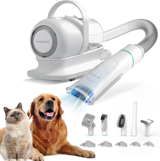 Neakasa P1 Pro Pet Grooming Kit & Vacuum, 5 Tools, 99% Hair Suction, for Dogs & Cats